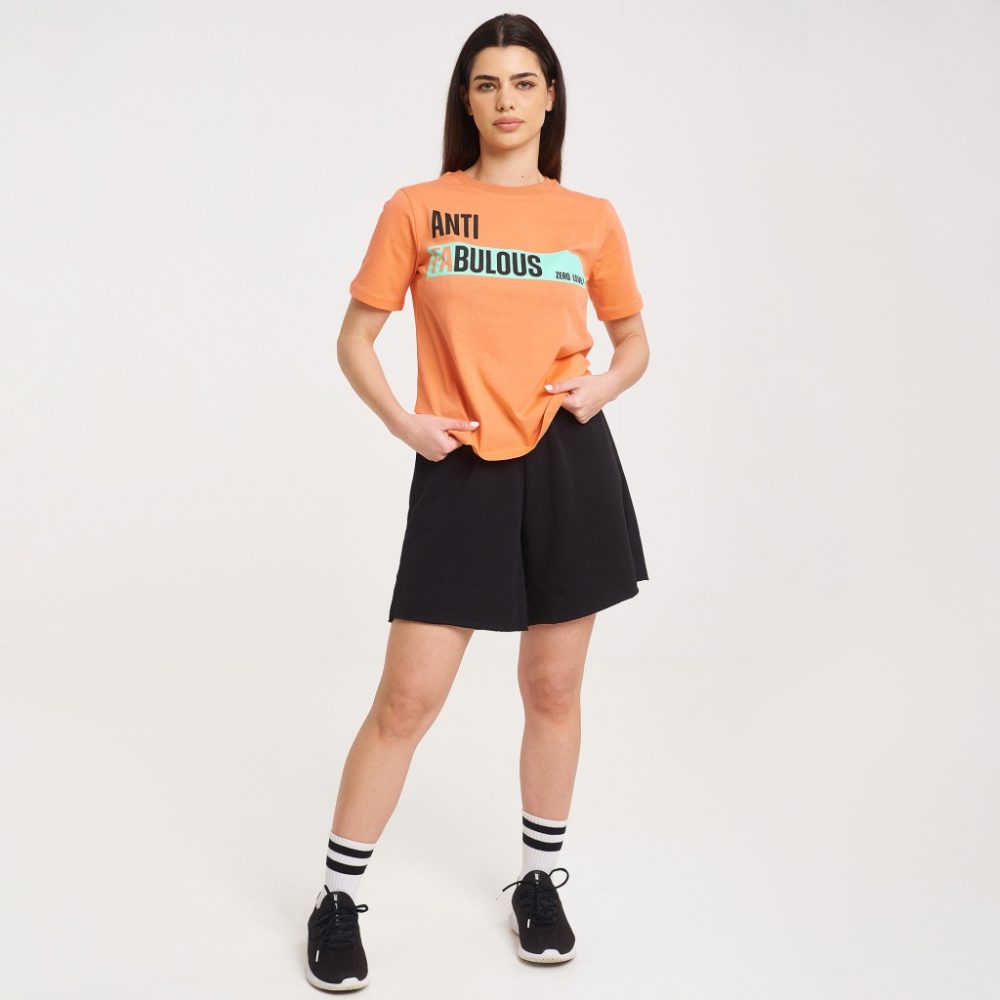 Zero Level Aiko Γυναικείο T-shirt Πορτοκαλί (003-100115OR)_3