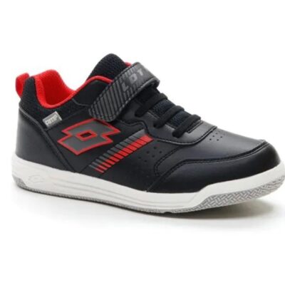 Lotto Αθλητικά Παιδικά Παπούτσια Τέννις Set Ace XVII CL SL με Σκρατς Μαύρα (215954-6XG)_0