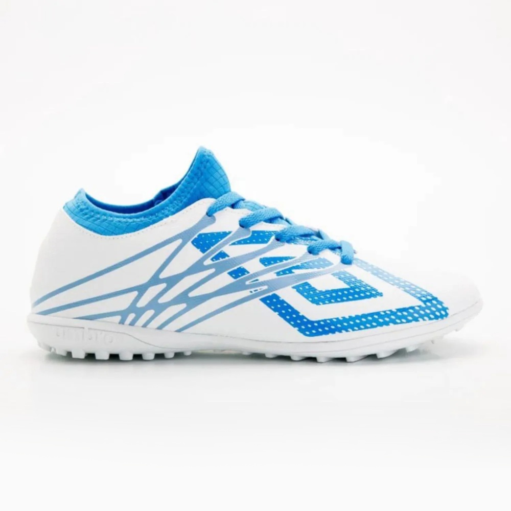 Umbro Veloce LT II TF Παιδικά Ποδοσφαιρικά Παπούτσια με Σχάρα (81847U-LNZ) Λευκά/Μπλε_0