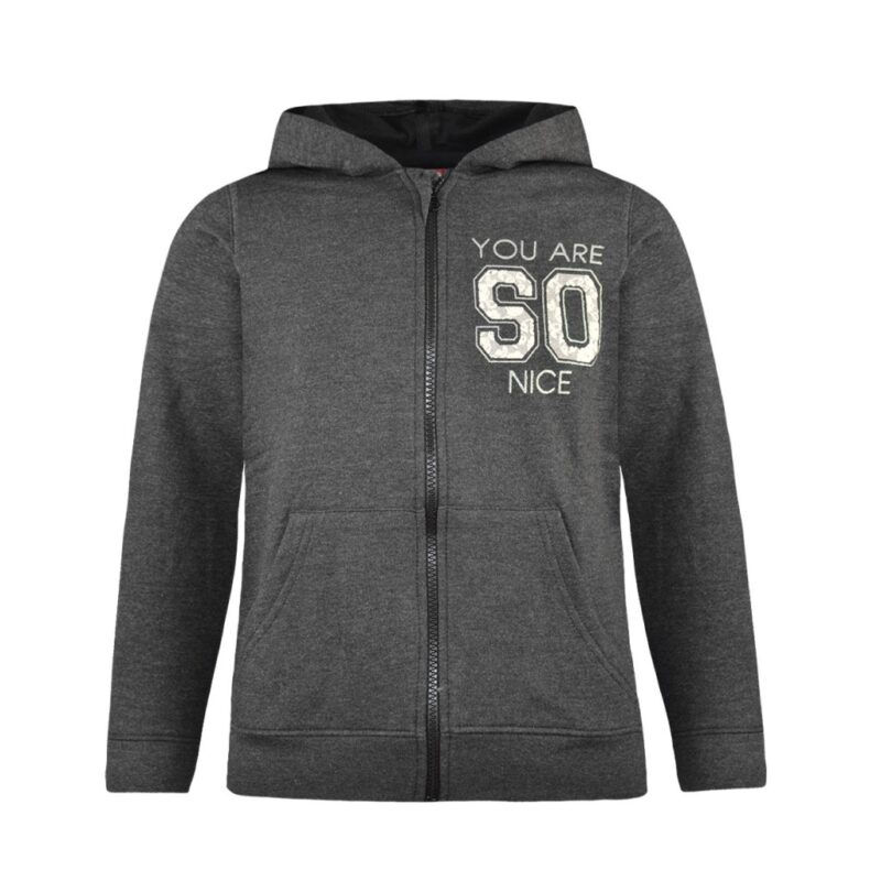 Energiers Παιδική Ζακέτα Φούτερ με Κουκούλα για Κορίτσι (16-117281-5-9) Μαύρη_0