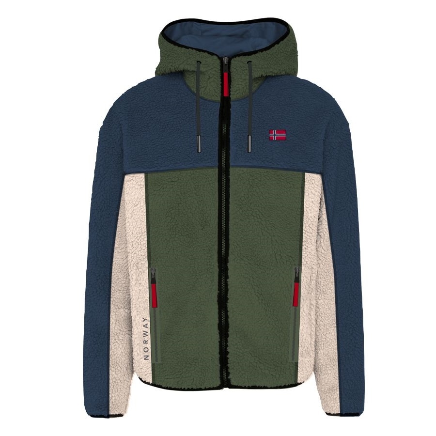 Norway Nautical School Αντρική Ζακέτα Fleece Χακί (849534-ARMY)_0