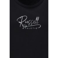 Russell Athletic Γυναικείο Κοντομάνικο T-shirt Μπλουζάκι Μαύρο με Λογότυπο (A4-119-1-099)_2