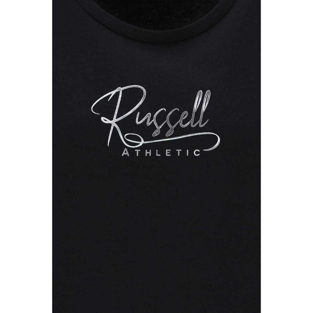 Russell Athletic Γυναικείο Κοντομάνικο T-shirt Μπλουζάκι Μαύρο με Λογότυπο (A4-119-1-099)_2