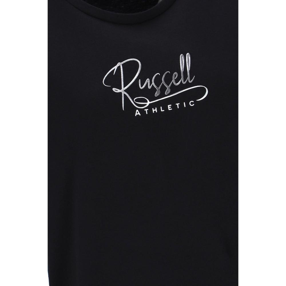 Russell Athletic Γυναικείο Κοντομάνικο T-shirt Μπλουζάκι Μαύρο με Λογότυπο (A4-119-1-099)_3