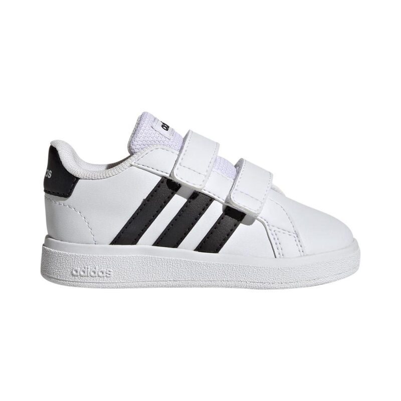 Adidas Grand Court Βρεφικά Sneakers με Σκρατς Cloud White / Core Black (GW6527)_0