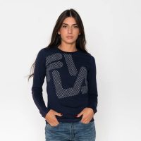 Fila Μακρυμάνικο Γυναικείο Πουλόβερ Navy Μπλε (FW22SPW005-410)_0
