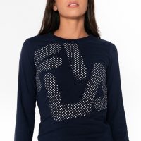 Fila Μακρυμάνικο Γυναικείο Πουλόβερ Navy Μπλε (FW22SPW005-410)_1