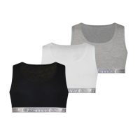 Energiers Παιδικό Εφηβικό Μπουστάκι για Κορίτσι Active Girl 3 ΤΜΧ ΛΕΥΚΟ-ΜΑΥΡΟ-ΓΚΡΙ (39-4482-018)_0