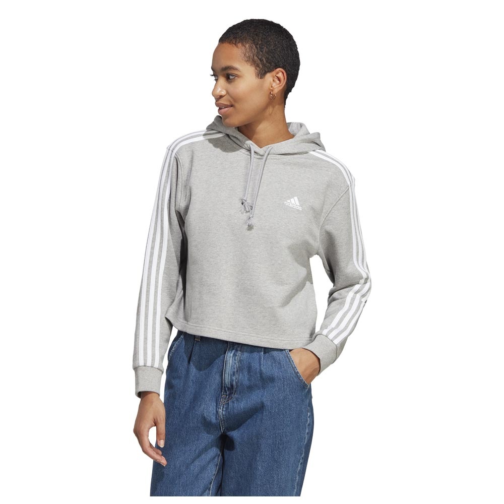 Adidas Γυναικείο φούτερ Essentials W 3-Stripes French Terry Crop Hoodie (IC9910)_0