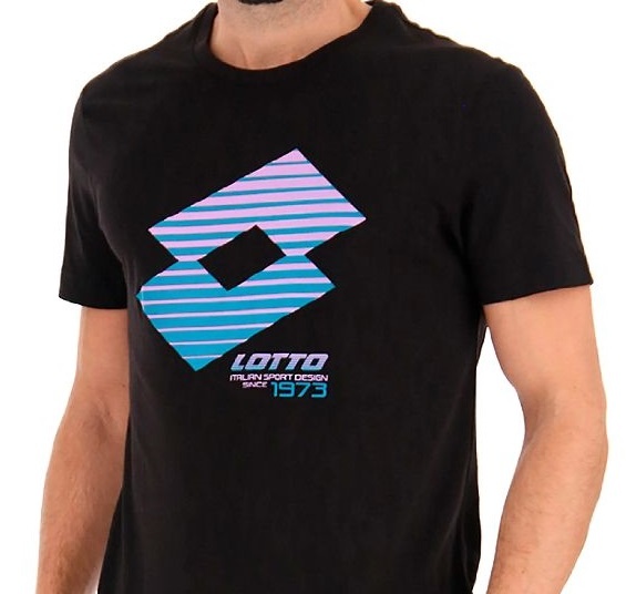 Lotto T-shirt Μαύρο Με Στάμπα (215861-1CL)_1