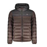 Scuola Nautica Italiana - Ανδρικό Χειμωνιάτικο Μπουφάν Puffer Καφέ (859134_BROWN)_0