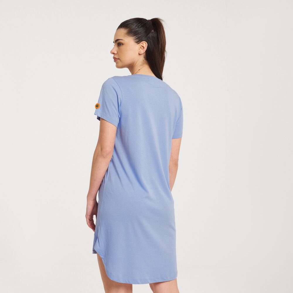 Zero Level Shun Καλοκαιρινό Mini T-shirt Φόρεμα Μπλε (003-100135BL)_1