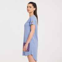 Zero Level Shun Καλοκαιρινό Mini T-shirt Φόρεμα Μπλε (003-100135BL)_3