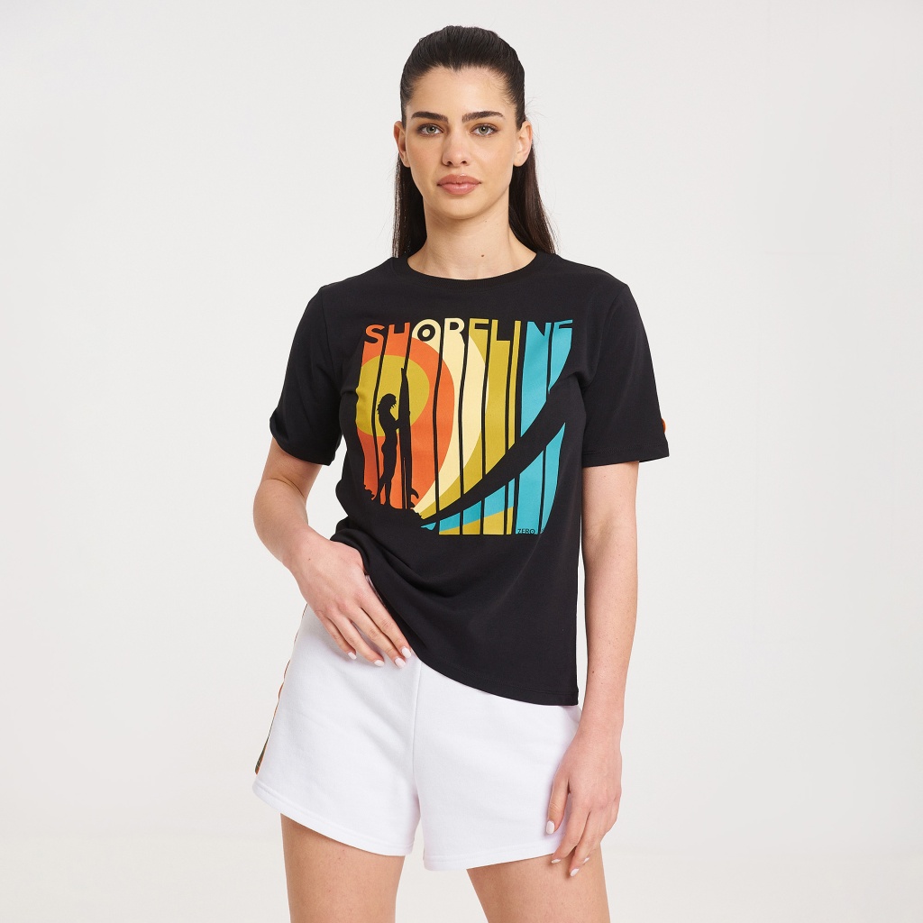 Zero Level Mei Γυναικείο T-shirt Μαύρο (003-100125BK)_0