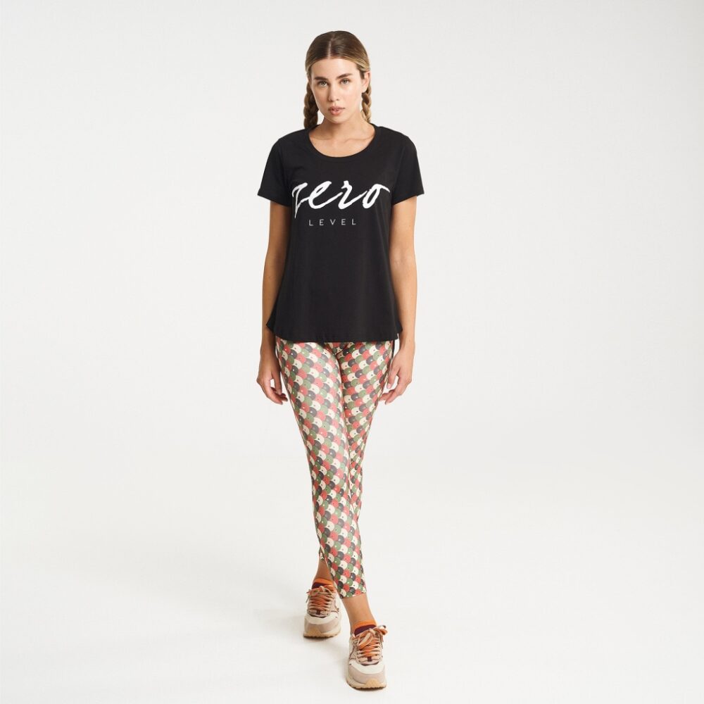 Zero Level Shodo Γυναικείο T-shirt Raven Black με Στάμπα (001-100015BK)_1