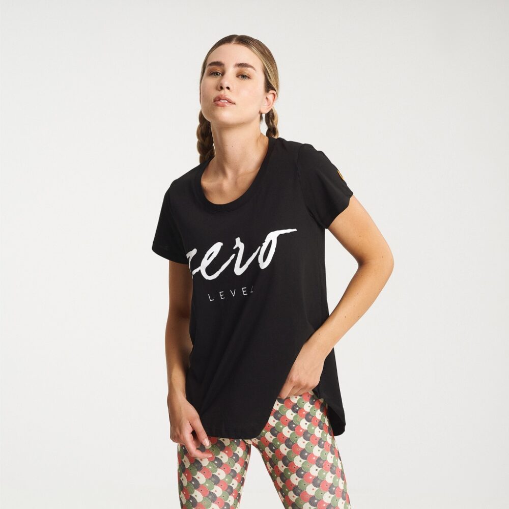 Zero Level Shodo Γυναικείο T-shirt Raven Black με Στάμπα (001-100015BK)_3