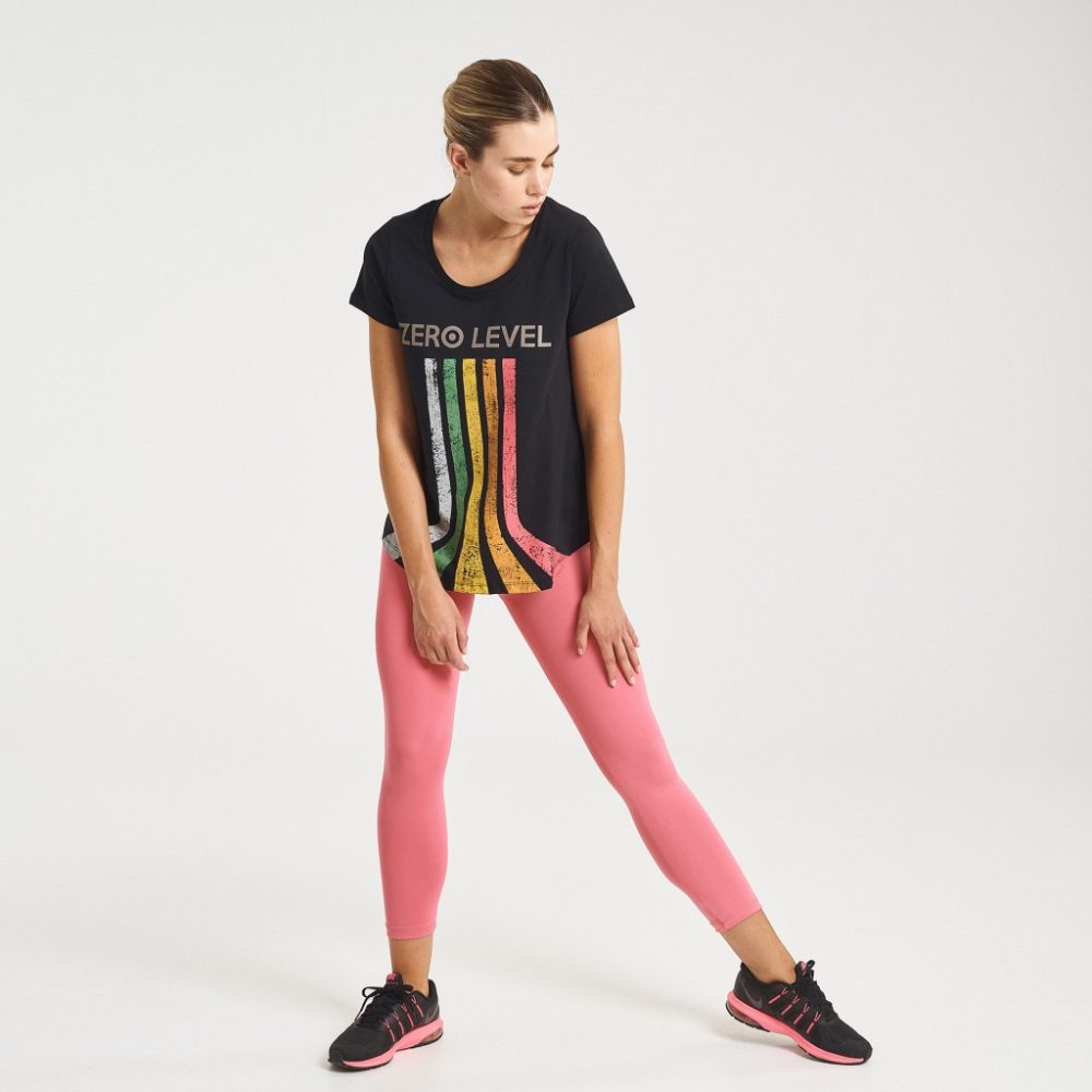 Zero Level Mirai Γυναικείο T-shirt Raven Black με Στάμπα (001-100005BK)_2