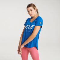 Zero Level Shodo Γυναικείο T-shirt Blue Royal με Στάμπα (001-100015BL)_1
