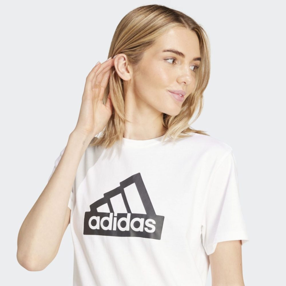 Adidas Essentials Γυναικείο Αθλητικό T-shirt Λευκό (IX6449)_2