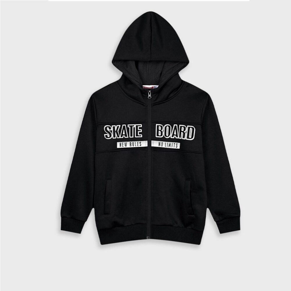 Energiers Ζακέτα με κουκούλα και τύπωμα για αγόρι | Μαύρο (13-224000-5-010)_0