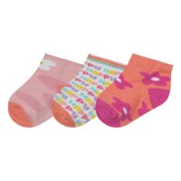 Energiers Σετ 3 ζεύγη βρεφικές κάλτσες μονόχρωμες για κορίτσι Pink (40-0404)_0