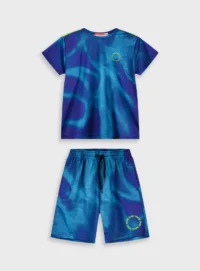 EnergiersΠαιδικό Σετ με Σορτς Καλοκαιρινό 2τμχ Dream Blue