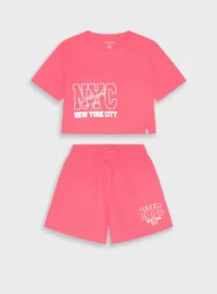 Energiers Παιδικό Σετ με Σορτς Καλοκαιρινό 2τμχ Κοραλί