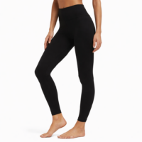 WOMEN'S RUNNING TIGHTS 8/8 B52008-BLACK - Image 3