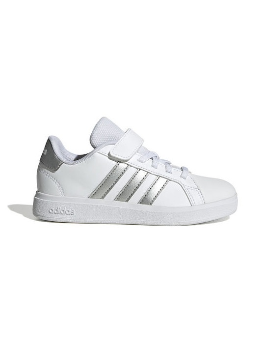 sportpanic_gradidas_grand_court_paidika_sneakers_me_skrats_leuka_01.jpg adidas Grand Court Παιδικά Sneakers με Σκρατς Λευκά_0