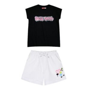 Energiers Παιδικό Σετ Κορίτσι με Σορτς Καλοκαιρινό 2τμχ Λευκό (16-224284-0-018)_0