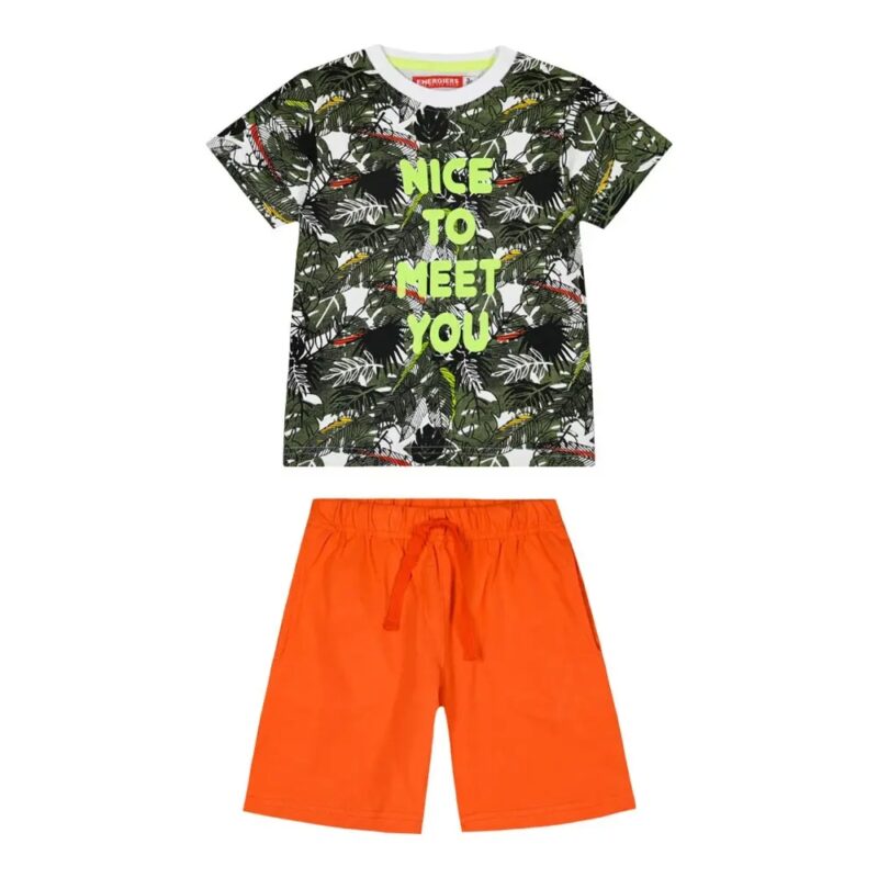 Energiers Παιδικό Σετ Καλοκαιρινό 2τμχ με εμπριμέ μπλούζα και τύπωμα Καροτί (12-224174-0-064)_0