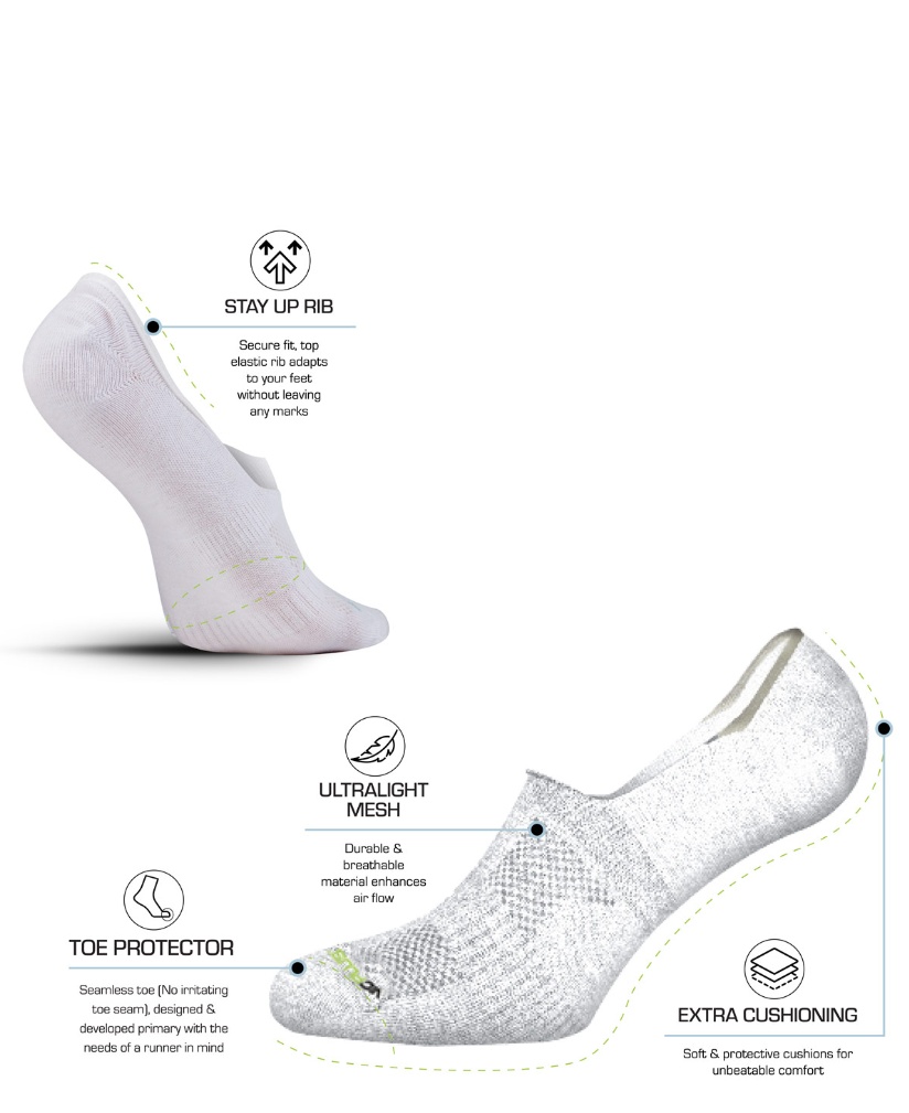 GSA 370 Supercotton Αθλητικές Κάλτσες Λευκές 3 Ζεύγη (8216073-52)_1